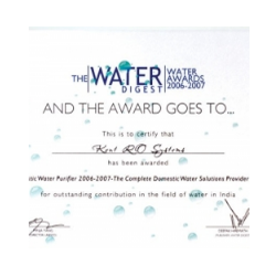 Best Domestic Water Purifier 2006-2007